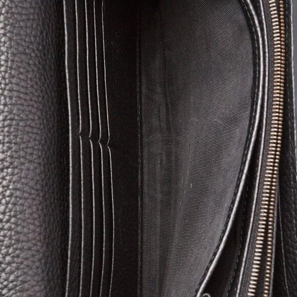 Gucci Black Pebbled Leather Marmont Mini Chain Bag - Picture 8 of 12